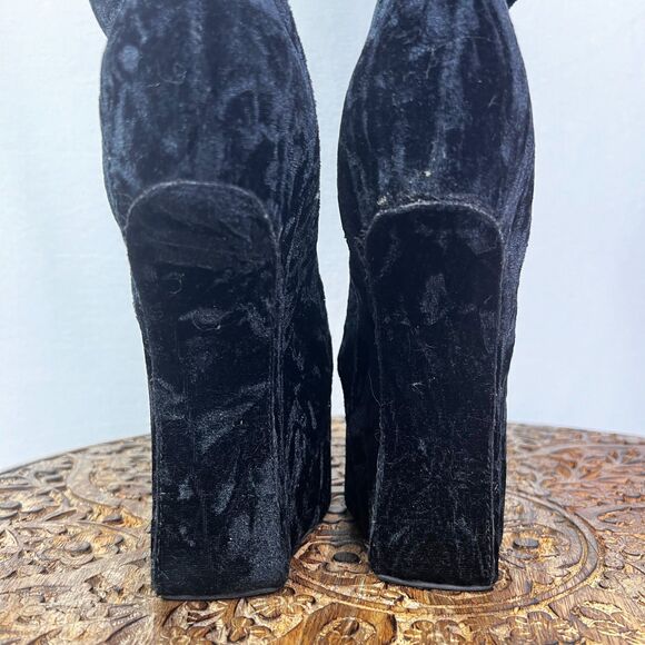 Jeffrey Campbell | Walk Tall | Knee High | Black Velvet | Size 8M - Picture 8 of 13
